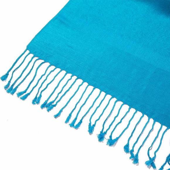 Paisley Scarf Shawl Jacquard Wrap Stole Two Tones Vintage Soft Lightweight😄 - Picture 6 of 6